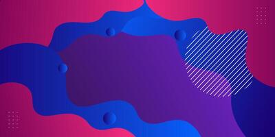 Modern abstract fluid background with blue and purple wave design. vector