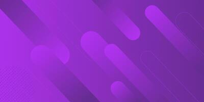Dynamic abstract bright purple gradient illustration background with 3d view rectangle rounded simple shadow pattern. Futuristic and luxury design. eps10 vector