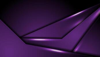 Glowing violet abstract background with neon laser lines vector