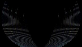 Colorful curved wavy lines abstract tech background vector