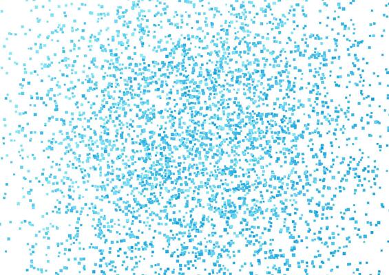 Blue small square dots abstract background