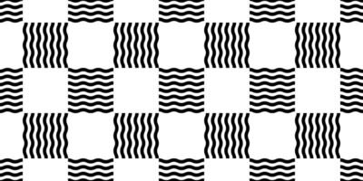 wave seamless pattern checked doodle tile background gift wrapping paper repeat wallpaper abstract line illustration isolated design vector