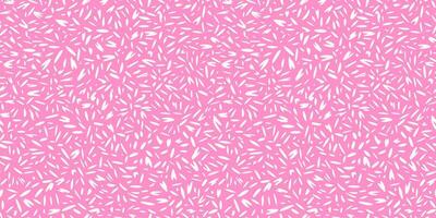 Seamless abstract pattern with vibrant pink background and scattered white organic strokes. Plain minimalist print for fabric, gift wrapping, stationery, home decor, and modern digital designs vector