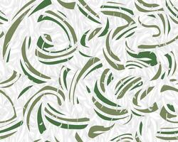 Green abstract organic shapes seamless pattern. hand drawn green curved and wavy bold lines with drops, spots on a light background. Contemporary print. Simple geometric ornament vector