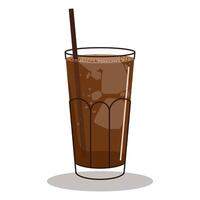 Mocha Ice Flat vector