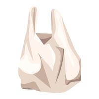 Plastic Bag with Handle vector