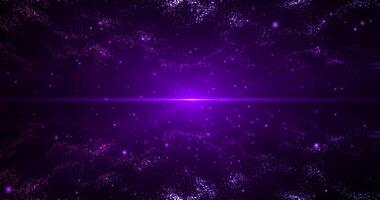 Digital cyberspace 4K with particle waves. Abstract technology data stream, connection concept, big data, futuristic background, seamless loop video