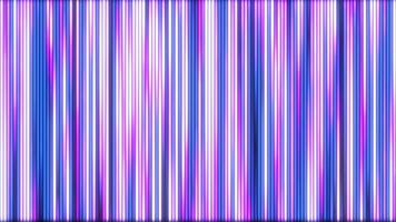 Abstract background of bright vibrant vertical neon lines of light or bright colored rays or stripes. Seamless loop 4k video