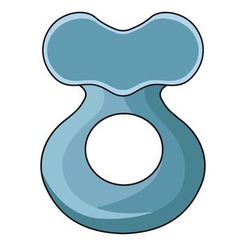 ilustración de bebé mordedor vector