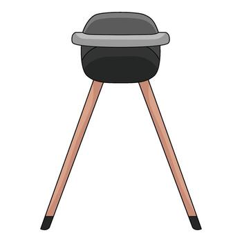 ilustración de alto silla vector