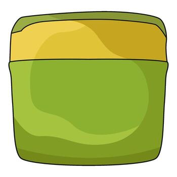 ilustración de bebé comida tarro vector