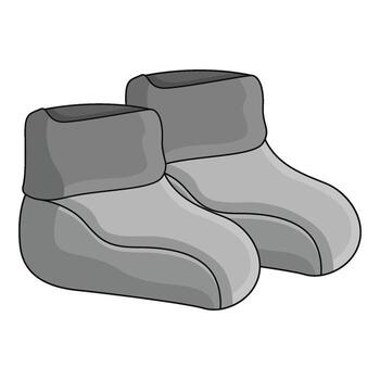 ilustración de bebé botines vector