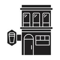 Pub icon on white background vector