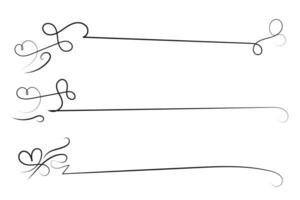 A set of four different types of decorative elements vector