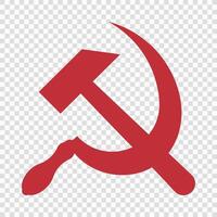 The hammer and sickle symbol, communist symbol, communist party vector