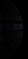 Dark cube spinning creating a dynamic 3D motion effect in seamless loop animation video