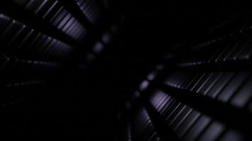 Abstract black and white tunnel background video