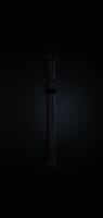 Spinning dark black Christian cross creating a powerful and dynamic 3D motion effect in seamless loop animation video