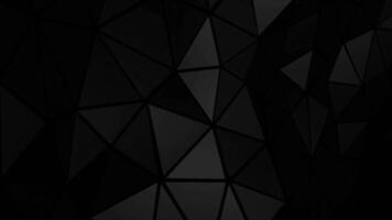 Shaking black triangle pattern creating a dynamic and artistic 3D loop animation video