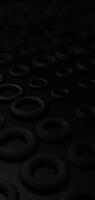 Dark black circle moving up and down creating a smooth 3D motion effect in seamless loop animation video