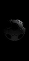 foncé filage football Balle création une dynamique 3d mouvement effet dans sans couture boucle animation video