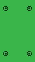 Green screen background, VFX motion tracking markers with rectangular shape. vector
