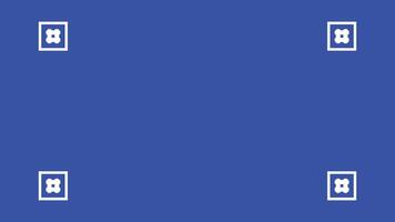 Blue screen background with vfx motion tracking markers. vector
