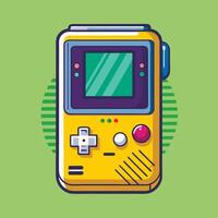 Retro game boy icon illustration vector