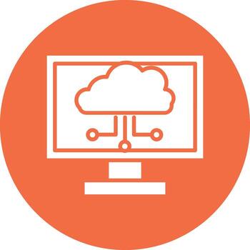nube informática ilustración icono vector