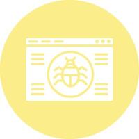 Website Bug Illustration Icon vector