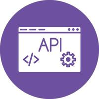 Web API Illustration Icon vector