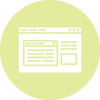Browser Pop Up Illustration Icon vector
