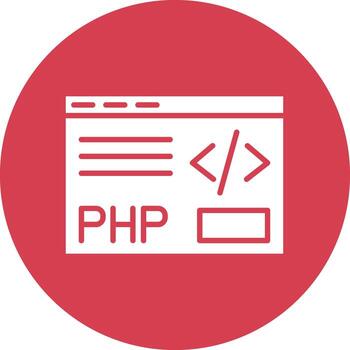 php codificación ilustración icono vector