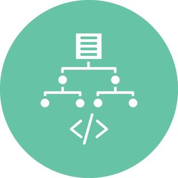 Algorithm Illustration Icon vector