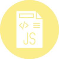 Javascript File Illustration Icon vector