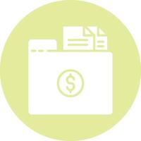 Folder with Files Illustration Icon vector