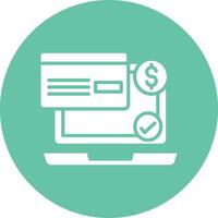 Online Payment Illustration Icon vector