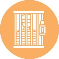 Prisioner Illustration Icon vector