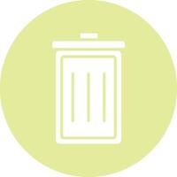 Trash Can Illustration Icon vector