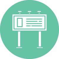 Billboard Illustration Icon vector