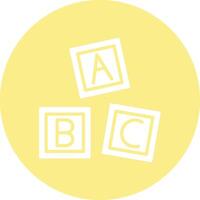 ABC Blocks Illustration Icon vector
