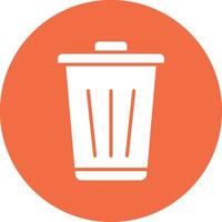 Trash Can Illustration Icon vector