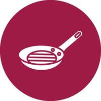 Frying Pan Illustration Icon vector