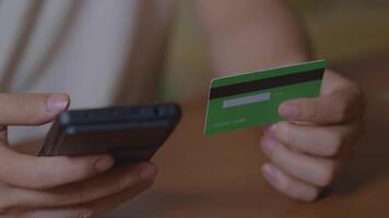 Smartphone Mobile Payment Using Credit Card for E-Commerce or Online Purchase video