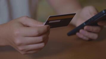 Smartphone Mobile Payment Using Credit Card for E-Commerce or Online Purchase video