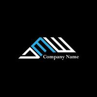 DMW logo design, DMW simple and modern logo. DMW luxurious alphabet design vector