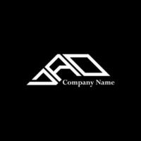 DAO logo design, DAO simple and modern logo. DAO luxurious alphabet design vector