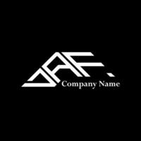 DAF logo design, DAF simple and modern logo. DAF luxurious alphabet design vector