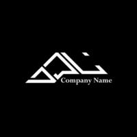 DJL logo design, DJL simple and modern logo. DJL luxurious alphabet design vector