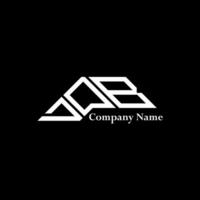 DOB logo design, DOB simple and modern logo. DOB luxurious alphabet design vector